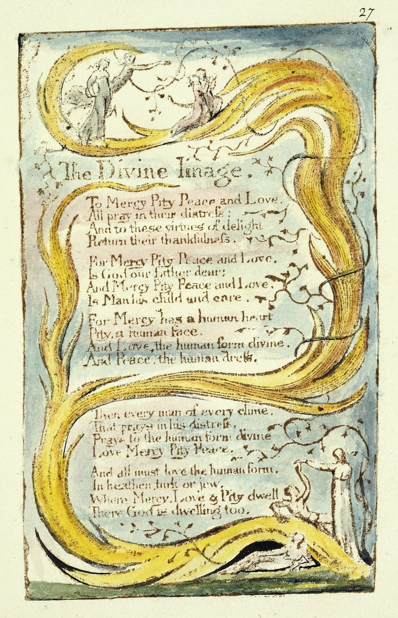 La imagen divina, 1789 de William Blake