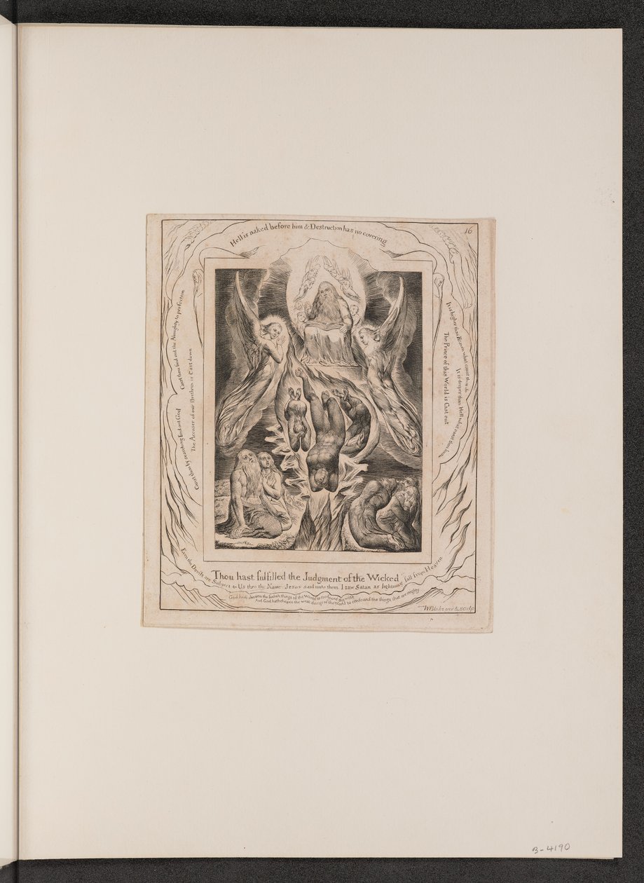 La caída de Satanás de William Blake