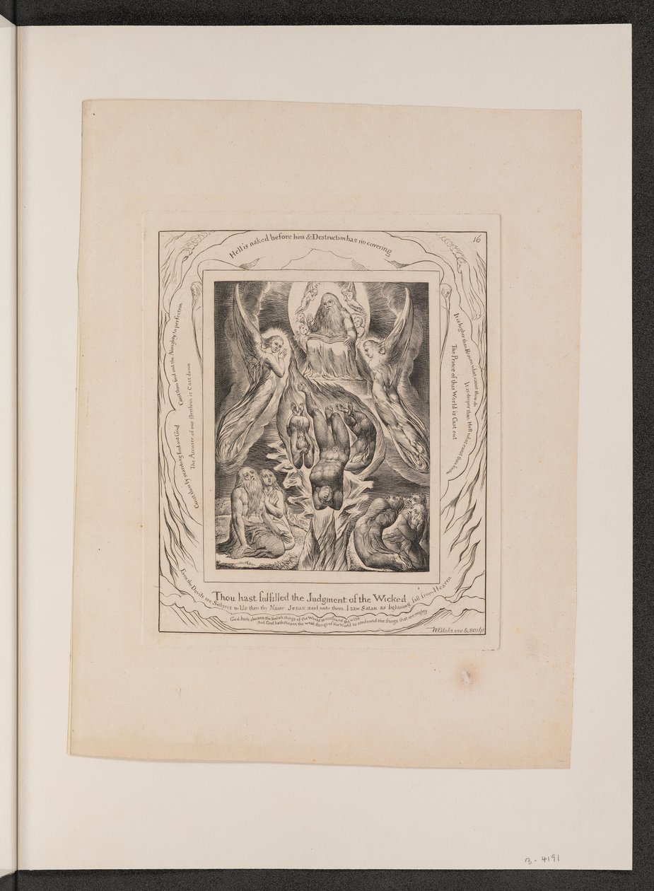 La caída de Satanás de William Blake