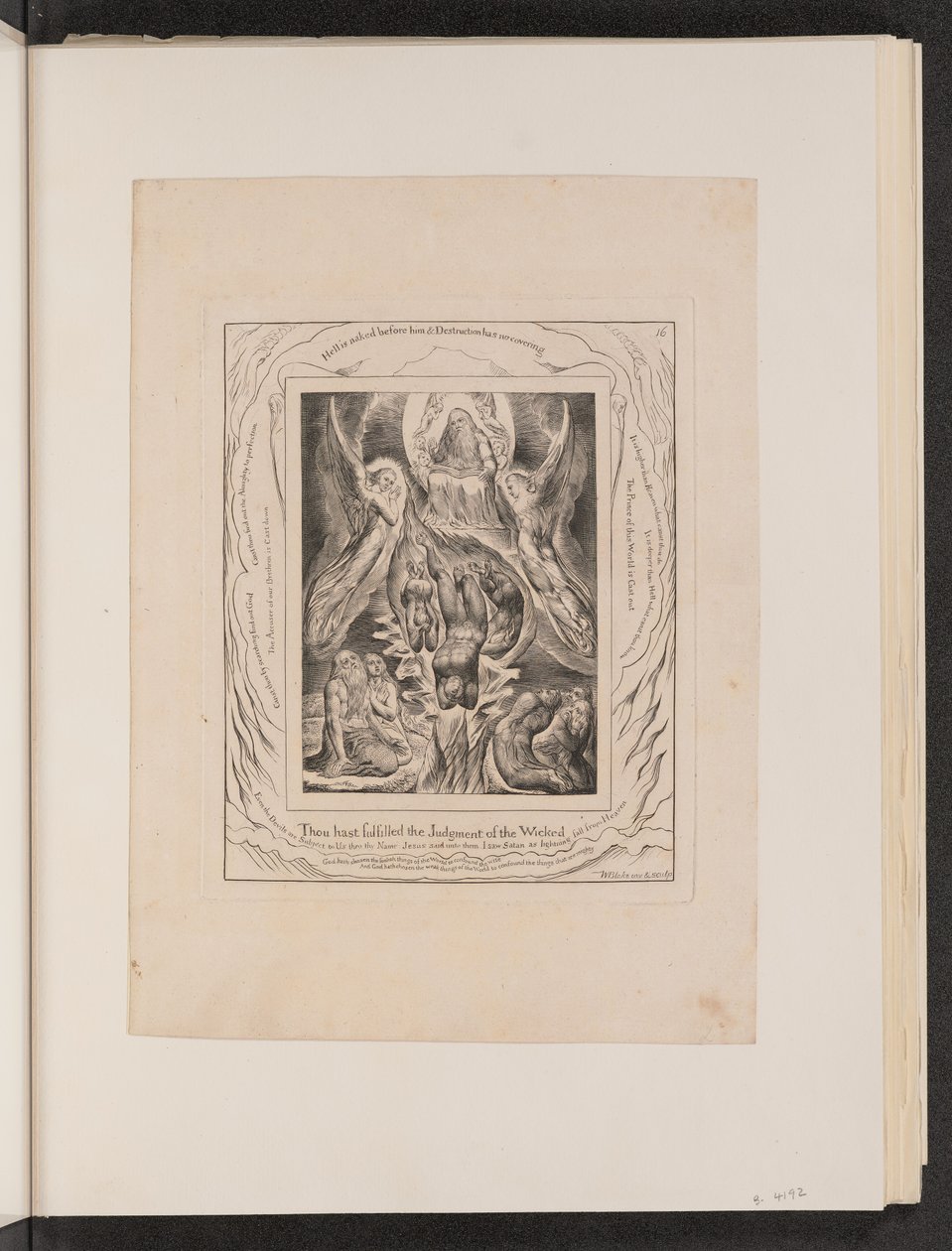 La caída de Satanás de William Blake