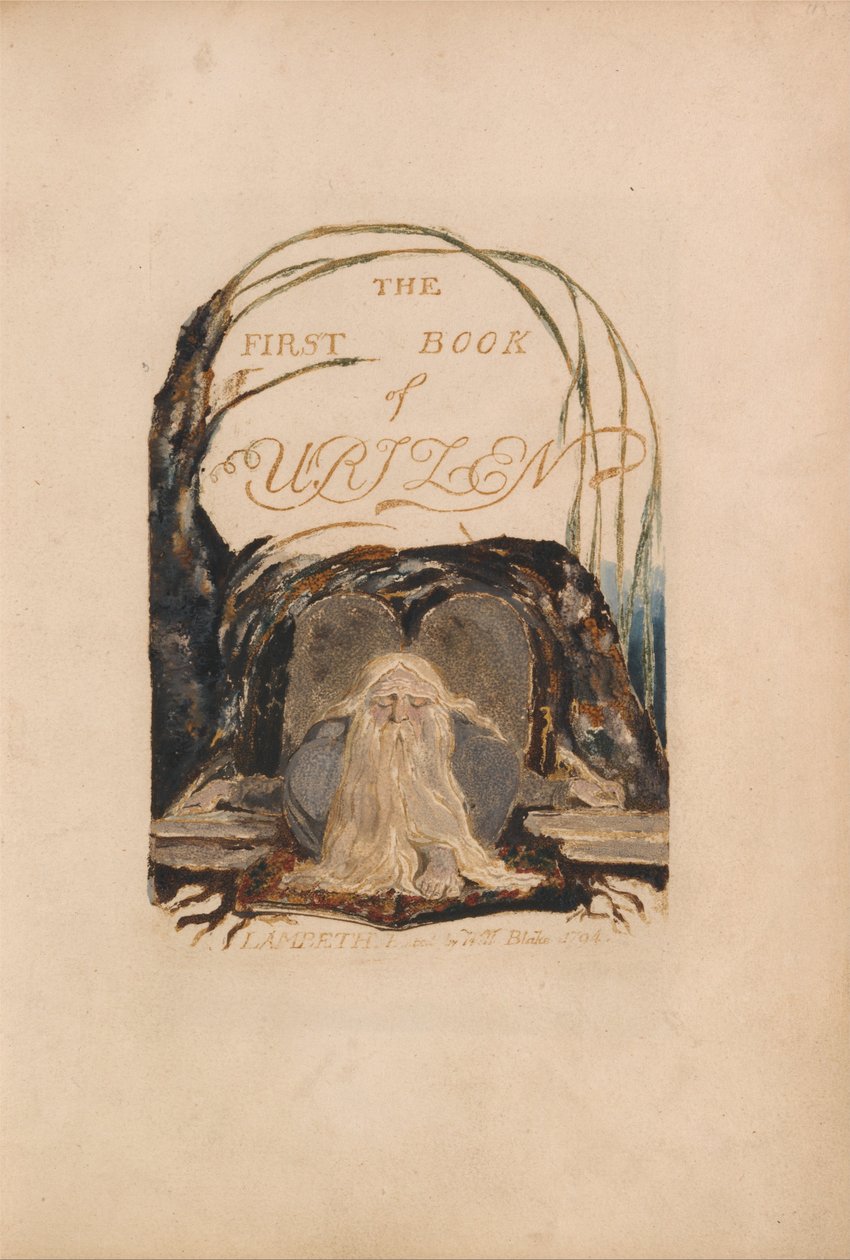El primer libro de Urizen, Placa 1 de William Blake