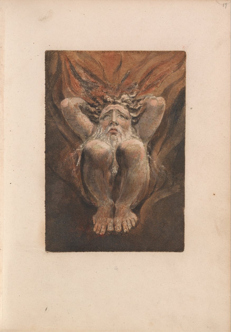 El primer libro de Urizen, Placa 21 (Bentley 16) de William Blake