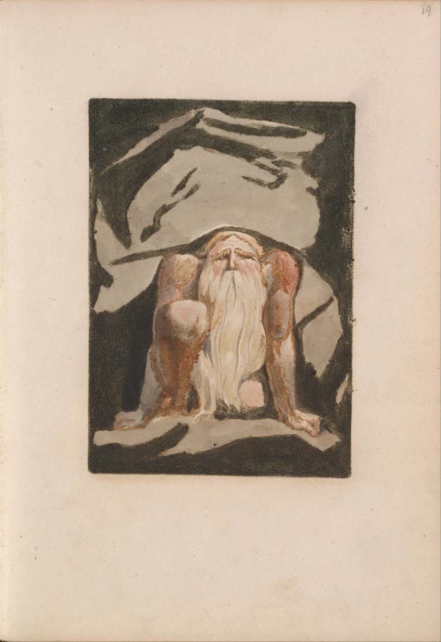 El Primer Libro de Urizen, Lámina 23 (Bentley 9) de William Blake
