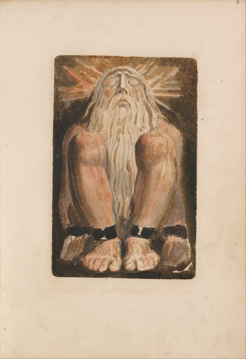 El primer libro de Urizen, Placa 3 (Bentley 22) de William Blake