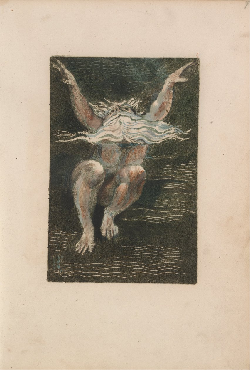 El primer libro de Urizen, Placa 7 (Bentley 12) de William Blake