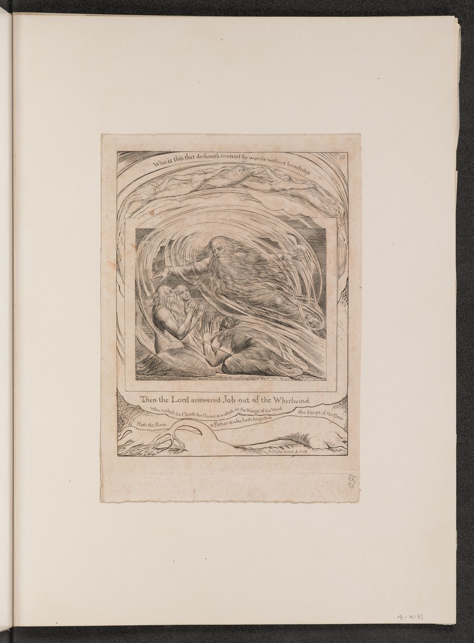 El Señor respondiendo a Job desde el torbellino de William Blake