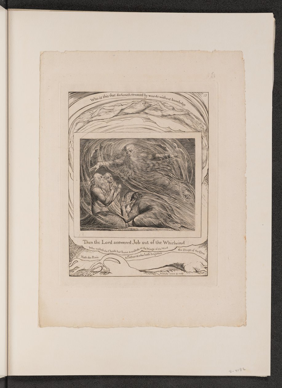 El Señor respondiendo a Job desde el torbellino de William Blake