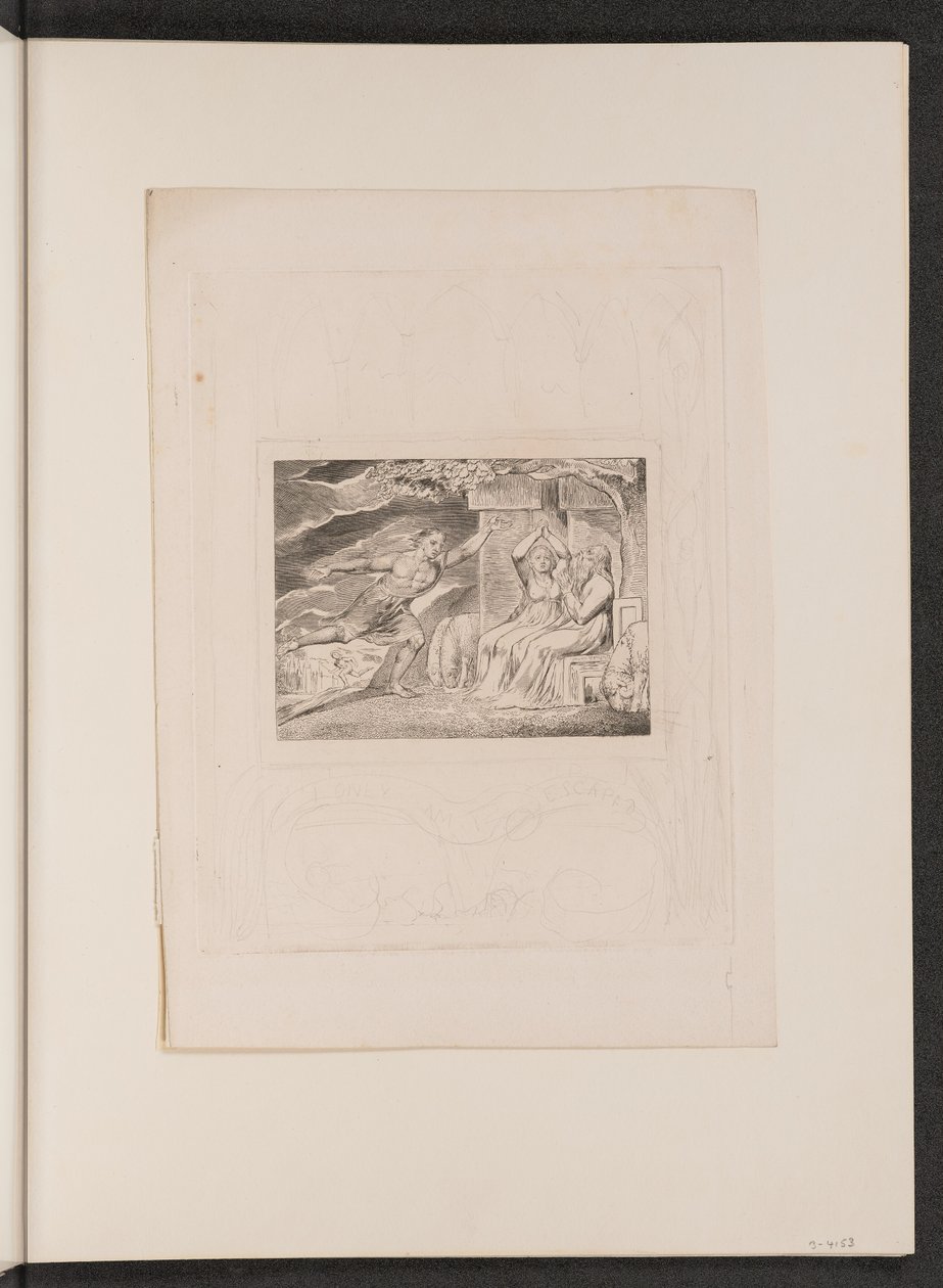 Los mensajeros le cuentan a Job sus desgracias de William Blake