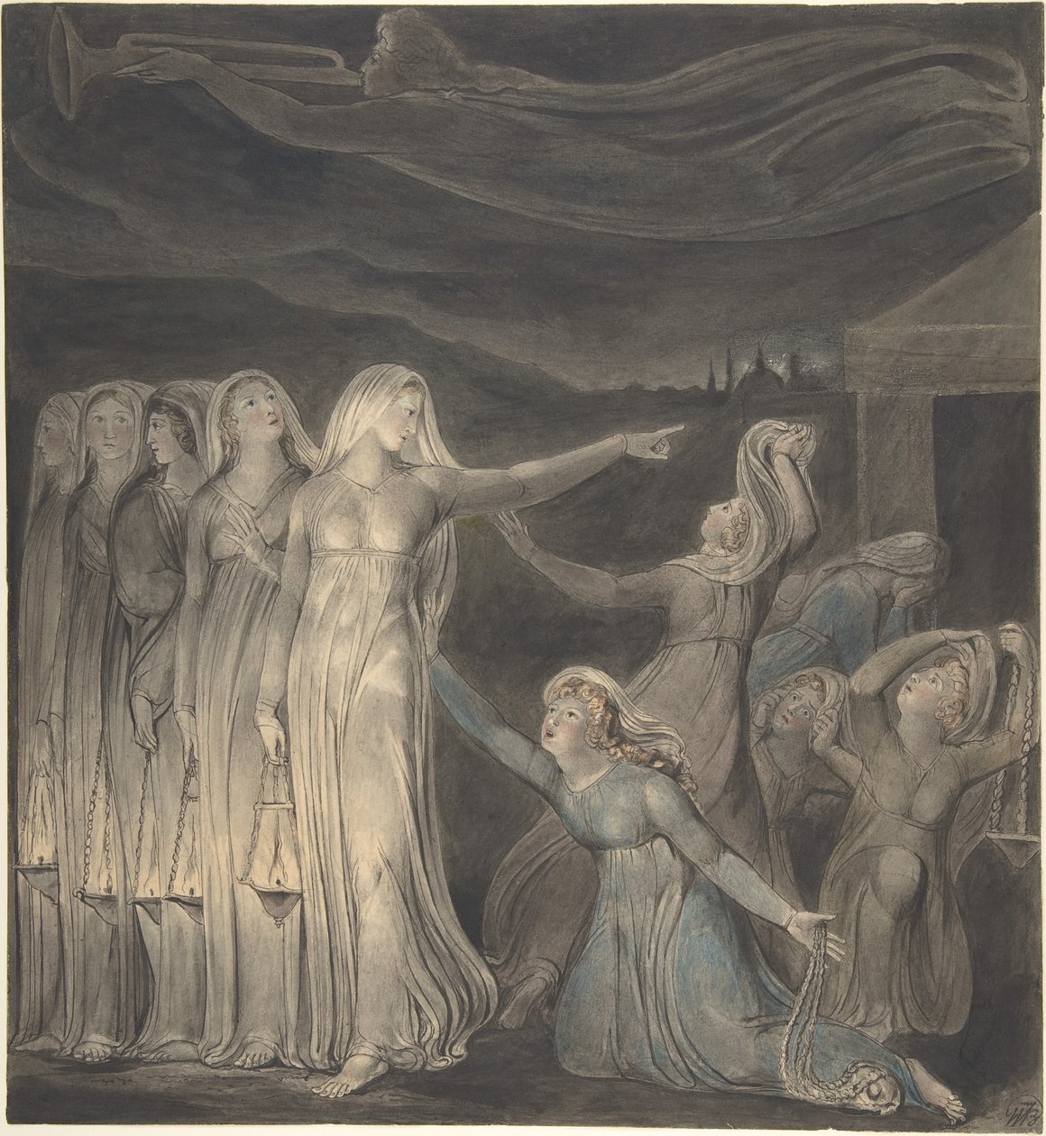 La parábola de las vírgenes prudentes y las insensatas de William Blake
