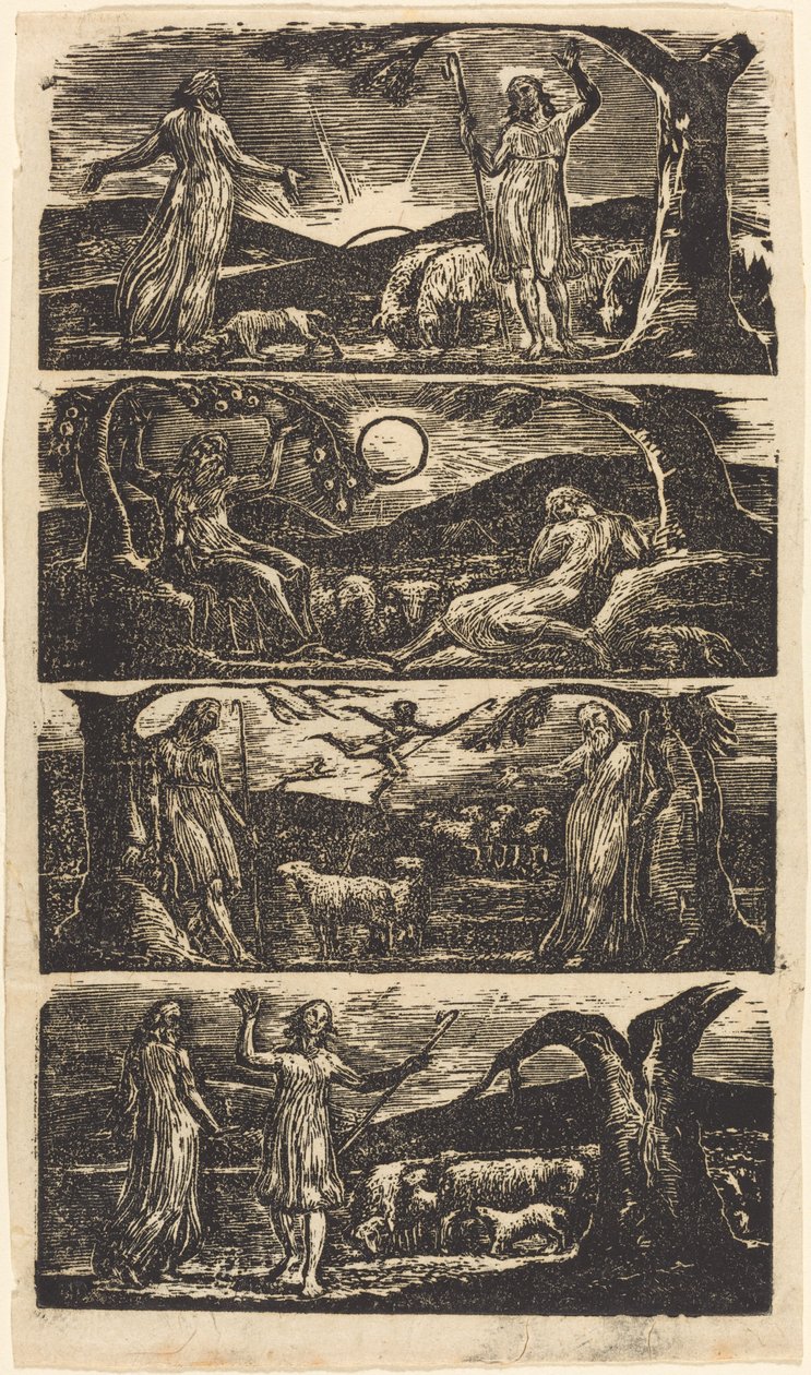 Las pastorales de Virgilio de William Blake