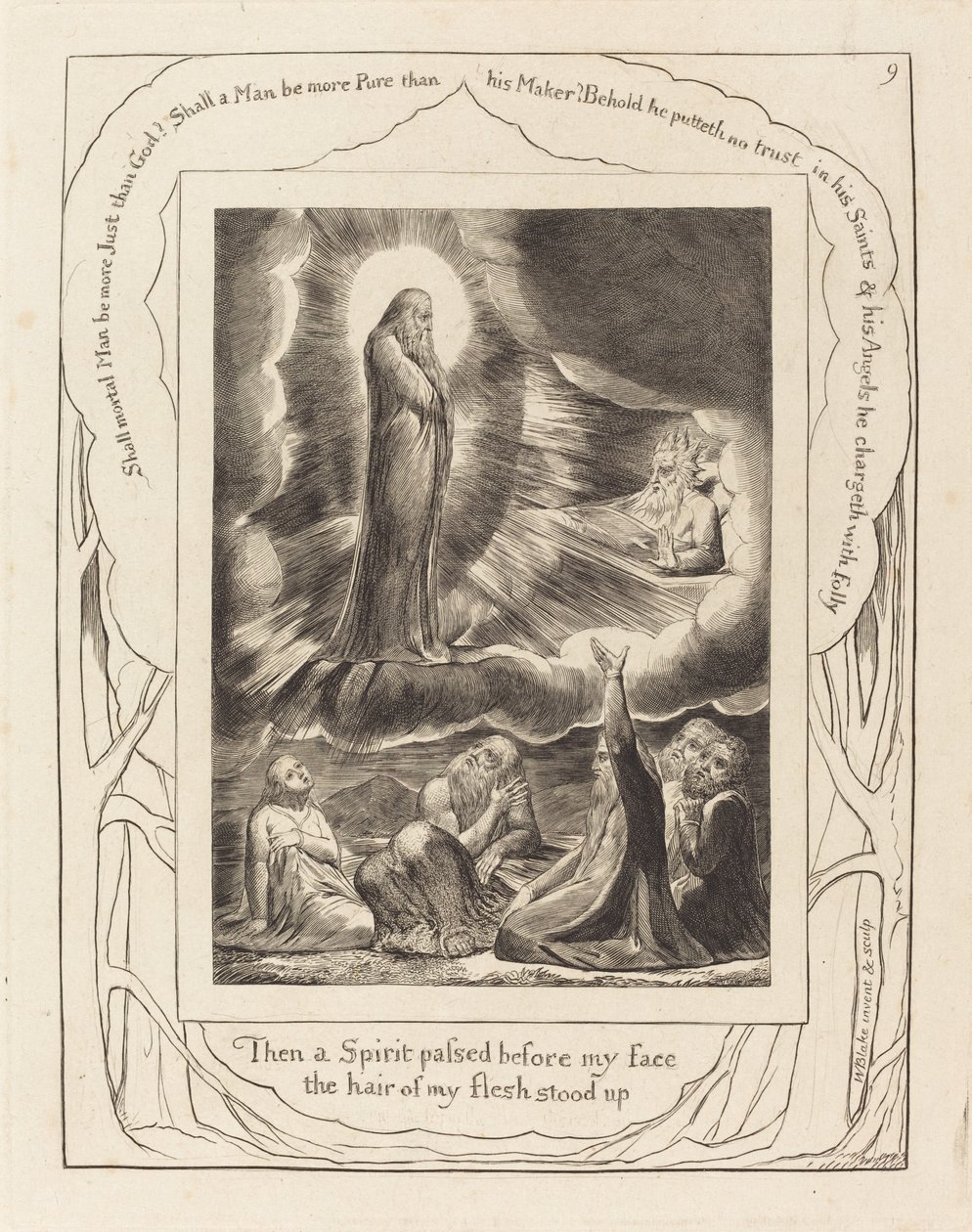 La visión de Elifaz de William Blake