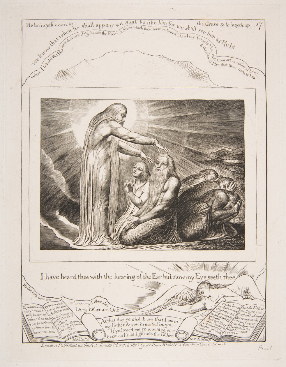 La Visión de Dios, de Ilustraciones del Libro de Job de William Blake