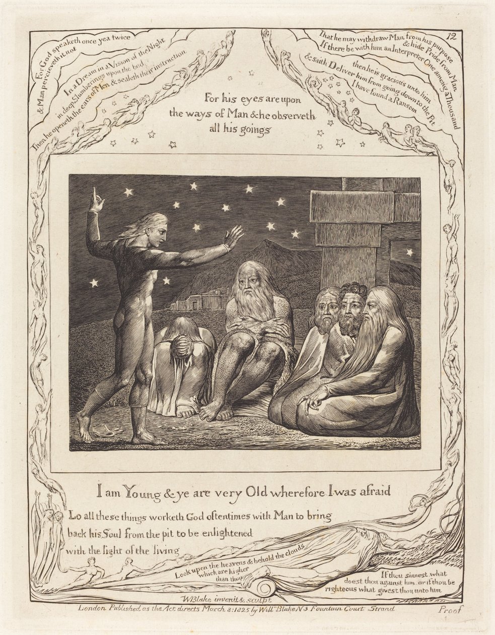 La ira de Eliú de William Blake