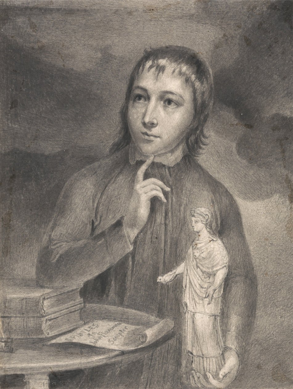 Thomas Alphonso Hayley, dibujo de medio cuerpo de William Blake