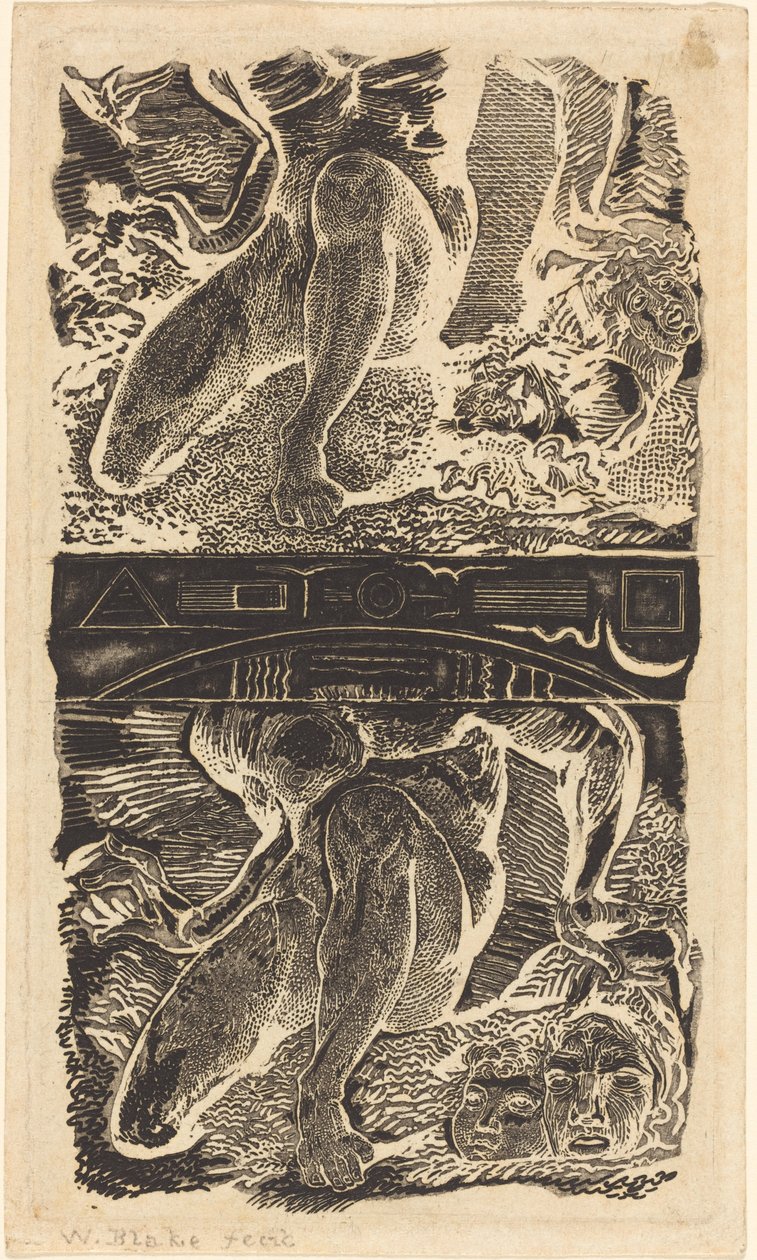 Desconocido sujeto Dejad que mire al cielo y ría en el aire brillante de William Blake