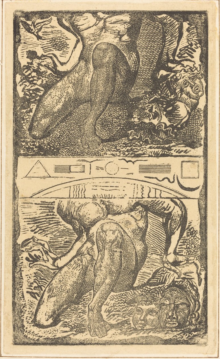 Asunto desconocido, que mire al cielo y ría en el aire brillante de William Blake