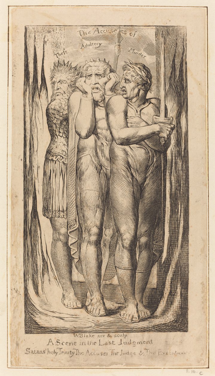 Guerra, los acusadores de robo, adulterio, asesinato de William Blake