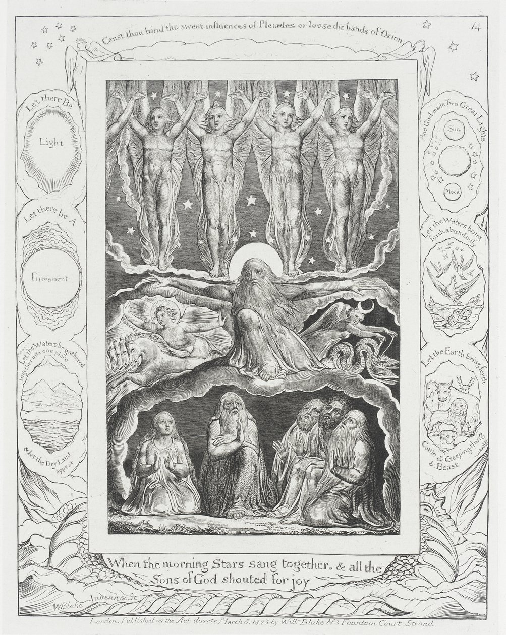 Cuando las estrellas de la mañana cantaban juntas de William Blake