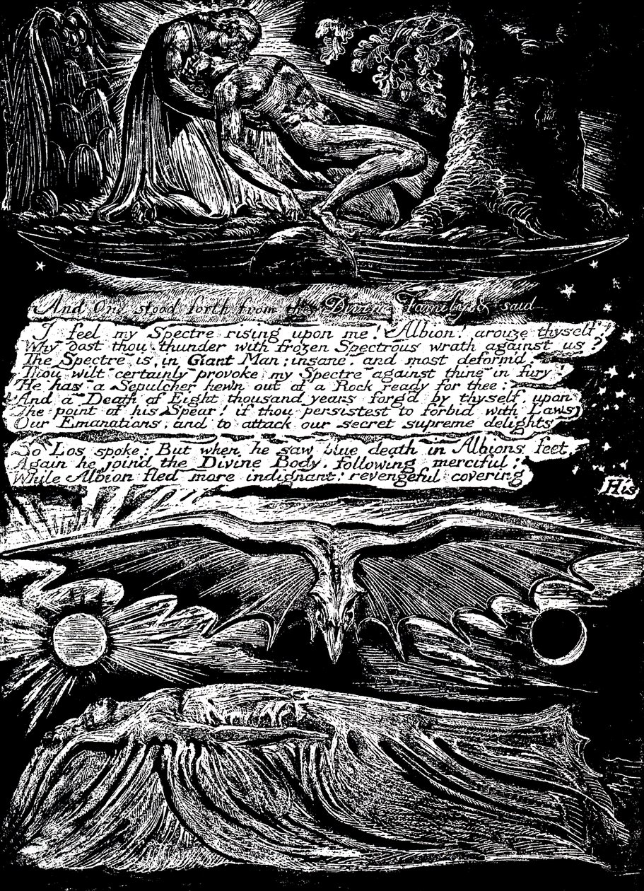 William Blake 1757-1827, místico, poeta, pintor y grabador inglés, 1804-1820 de William Blake