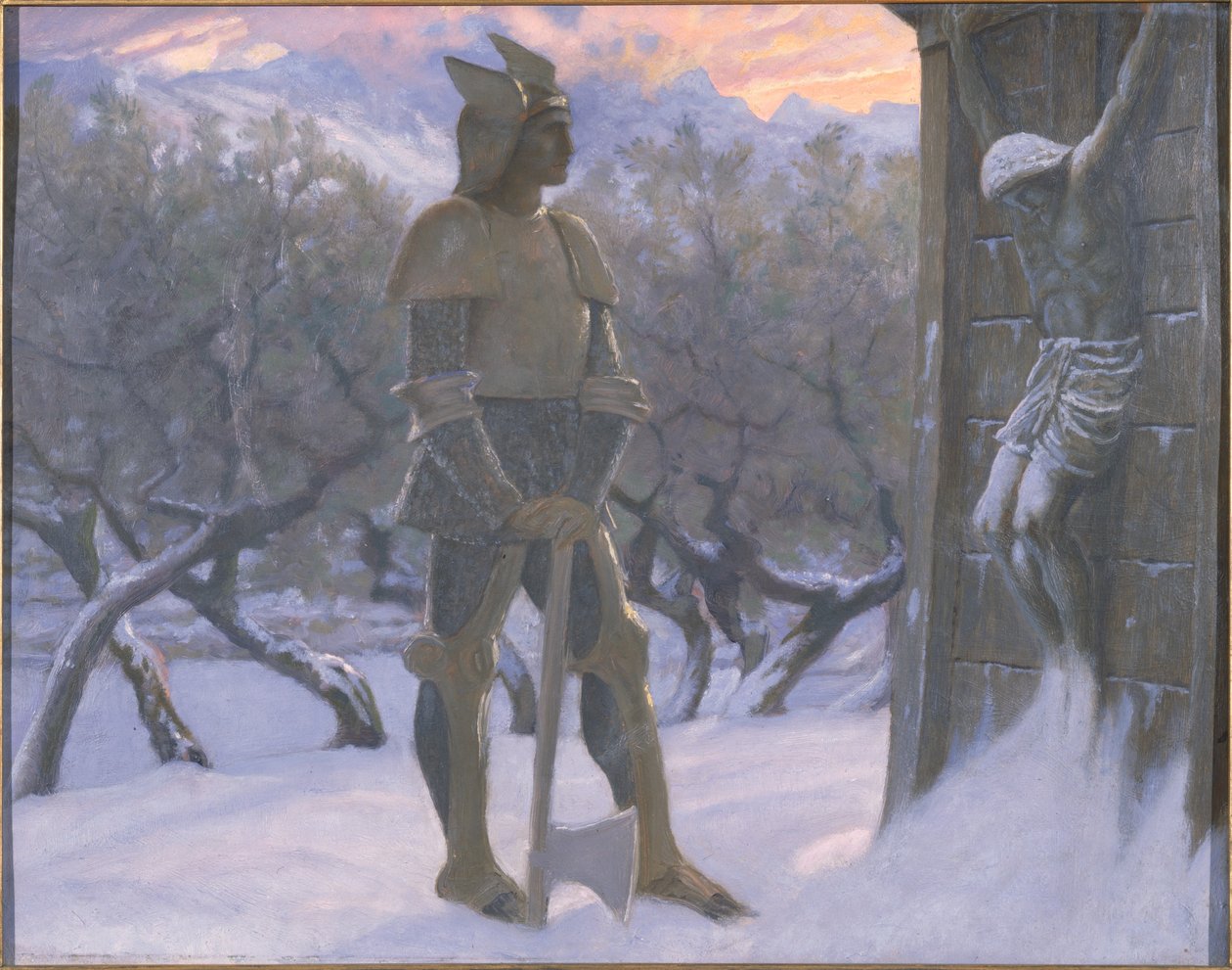 El huno y el crucifijo de William Blake Richardson