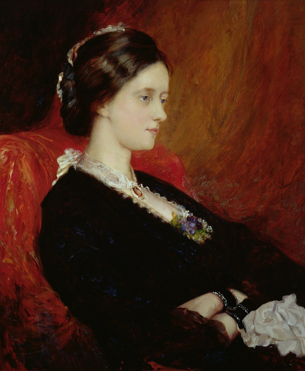 Retrato de la Sra. Emily Meynell-Ingram (1840-1904) 1884 de William Blake Richmond