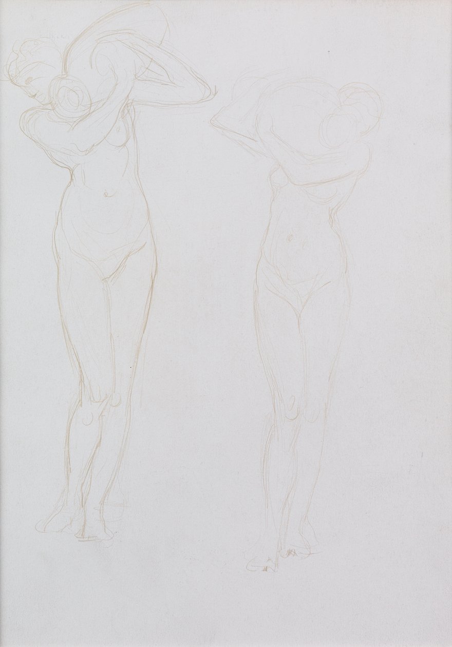 Estudio (punta de metal) de William Blake Richmond