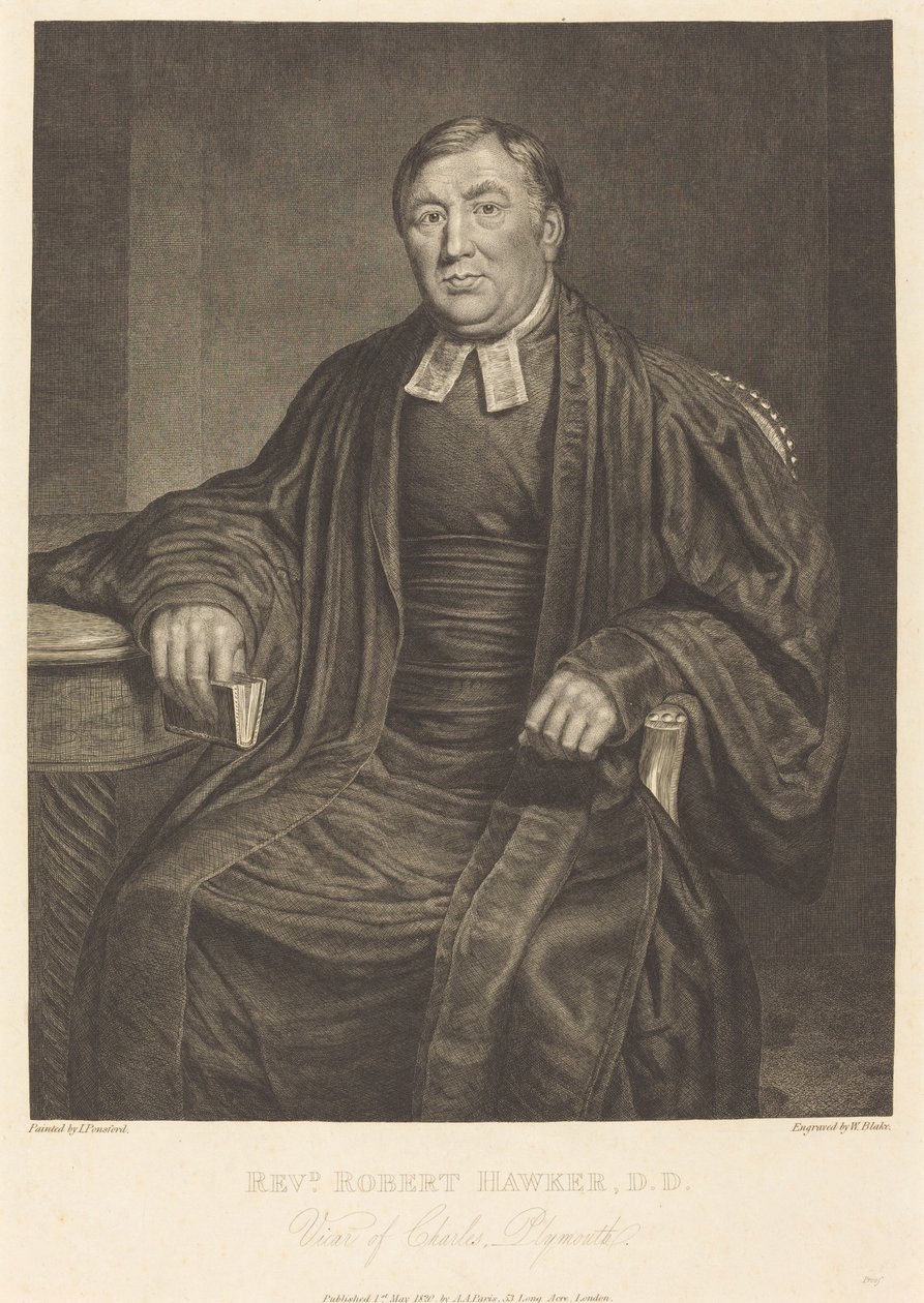 Reverendo Robert Hawker, D.D. de William Blake after John Ponsford