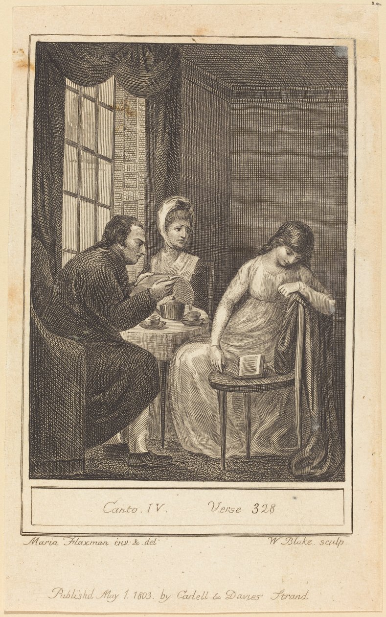 Canto IV, Verso 328 de William Blake after Mary Ann Flaxman