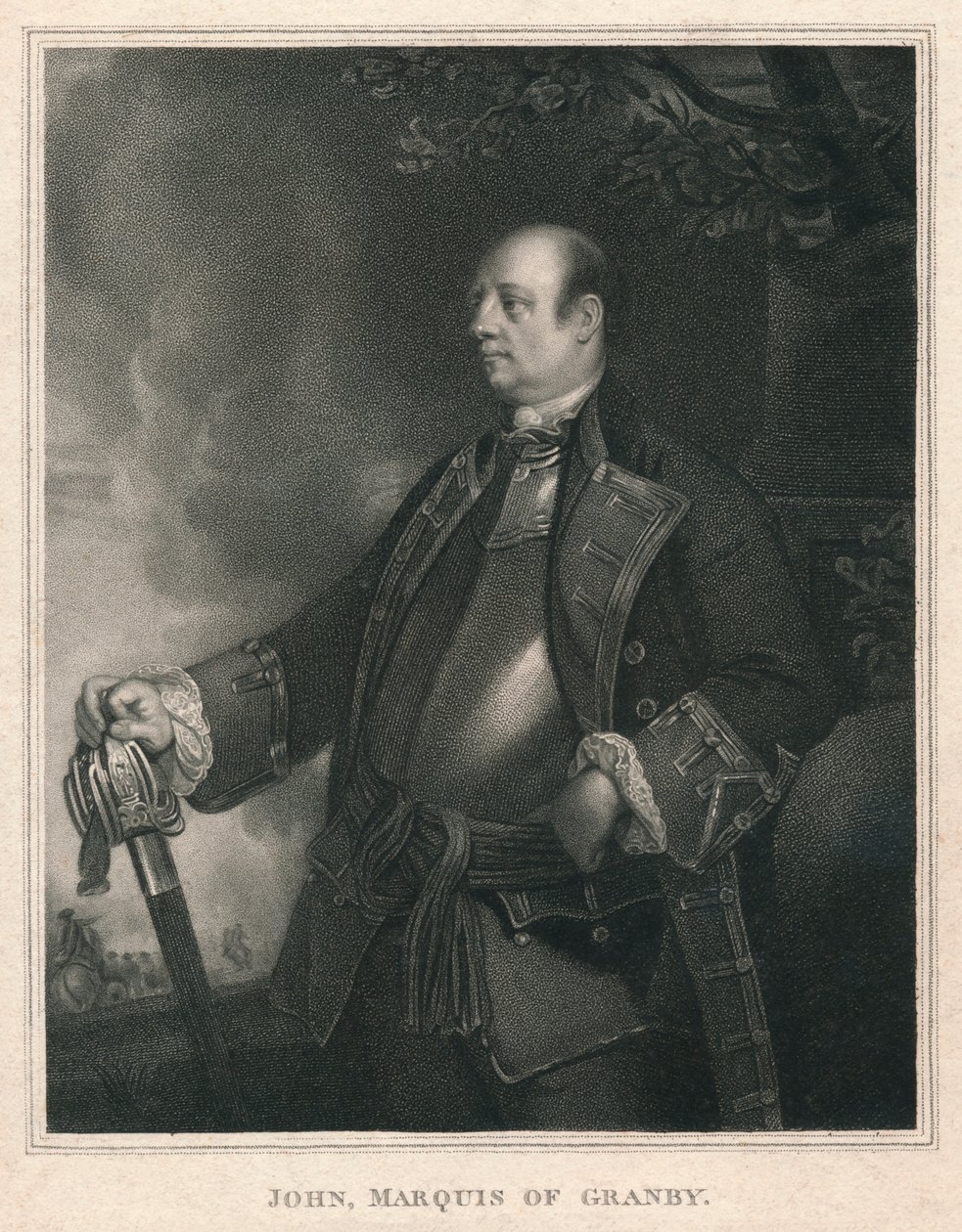 John, Marqués de Granby, c. 1758-1760, 1810 de William Bond