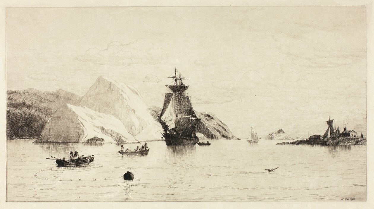 Paisaje marino ártico de William Bradford