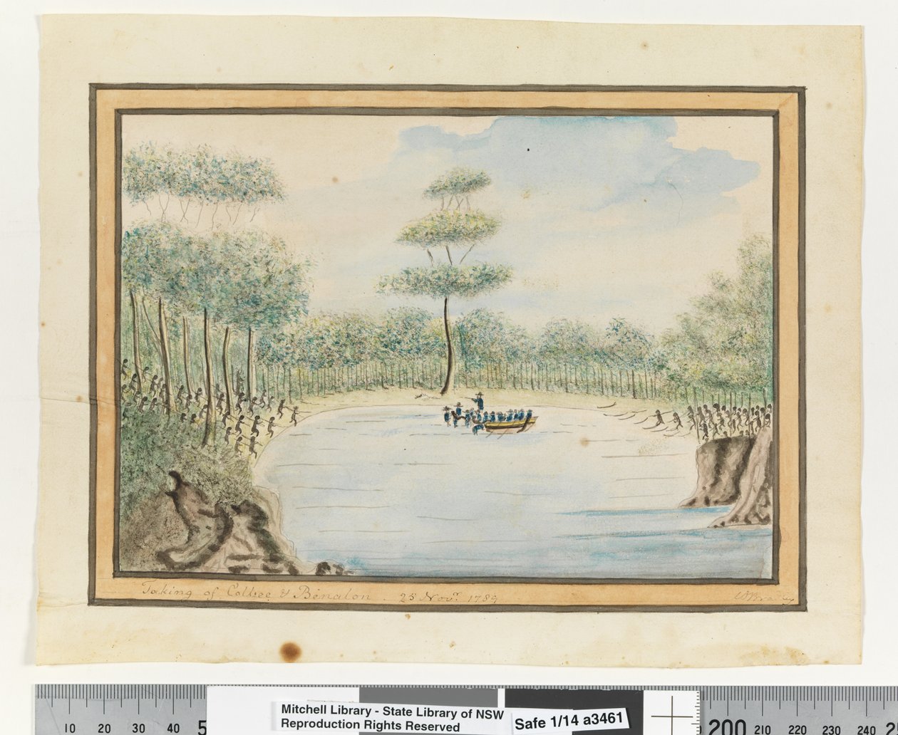 Frente a p. 182. `Captura de Colbee y Benalon. 25 de noviembre de 1789