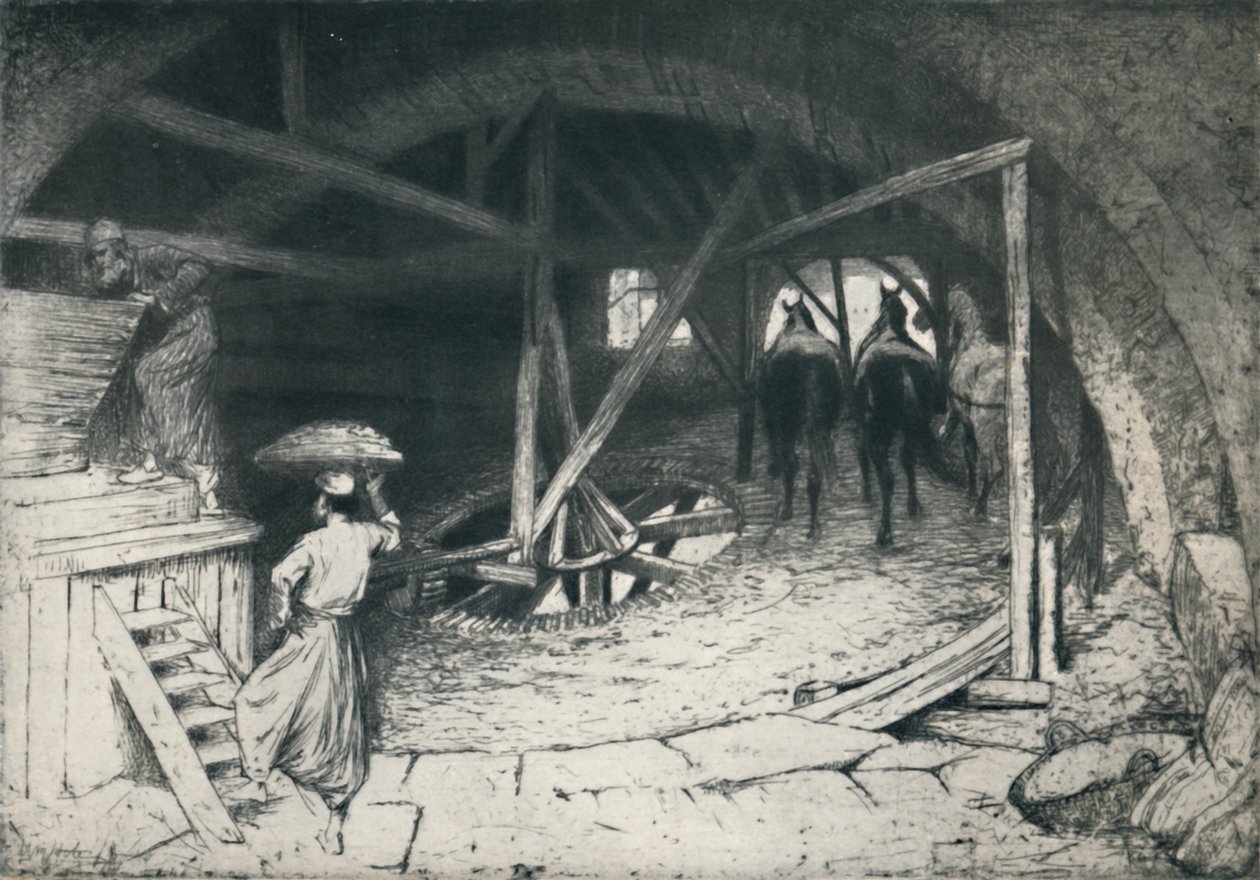 Un molino de harina galileo, finales del siglo XIX-principios del siglo XX, 1922 de William Brassey Hole