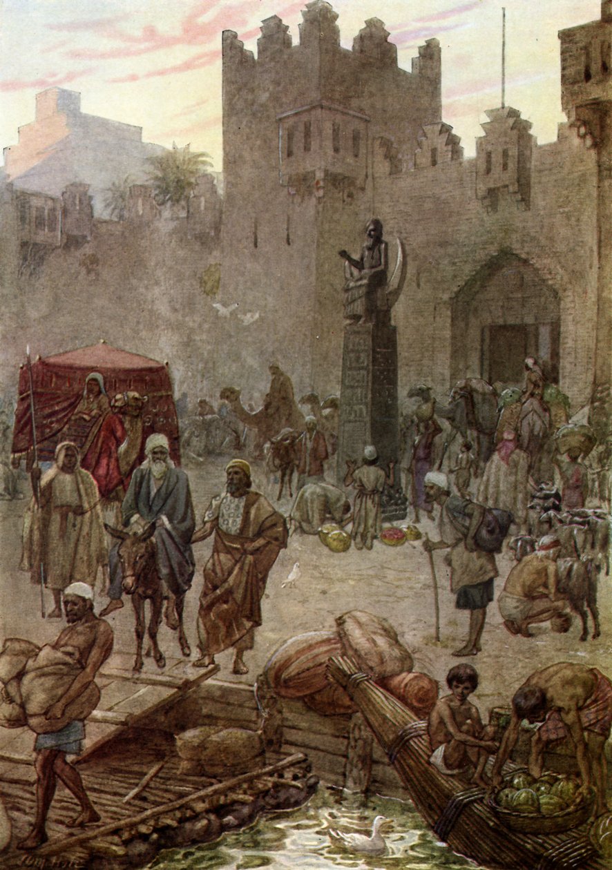 Abram (Abraham) dejando Ur para los Caldeos de William Brassey Hole