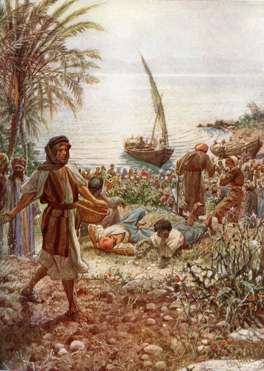 Jesús predica la Parábola del Sembrador de William Brassey Hole