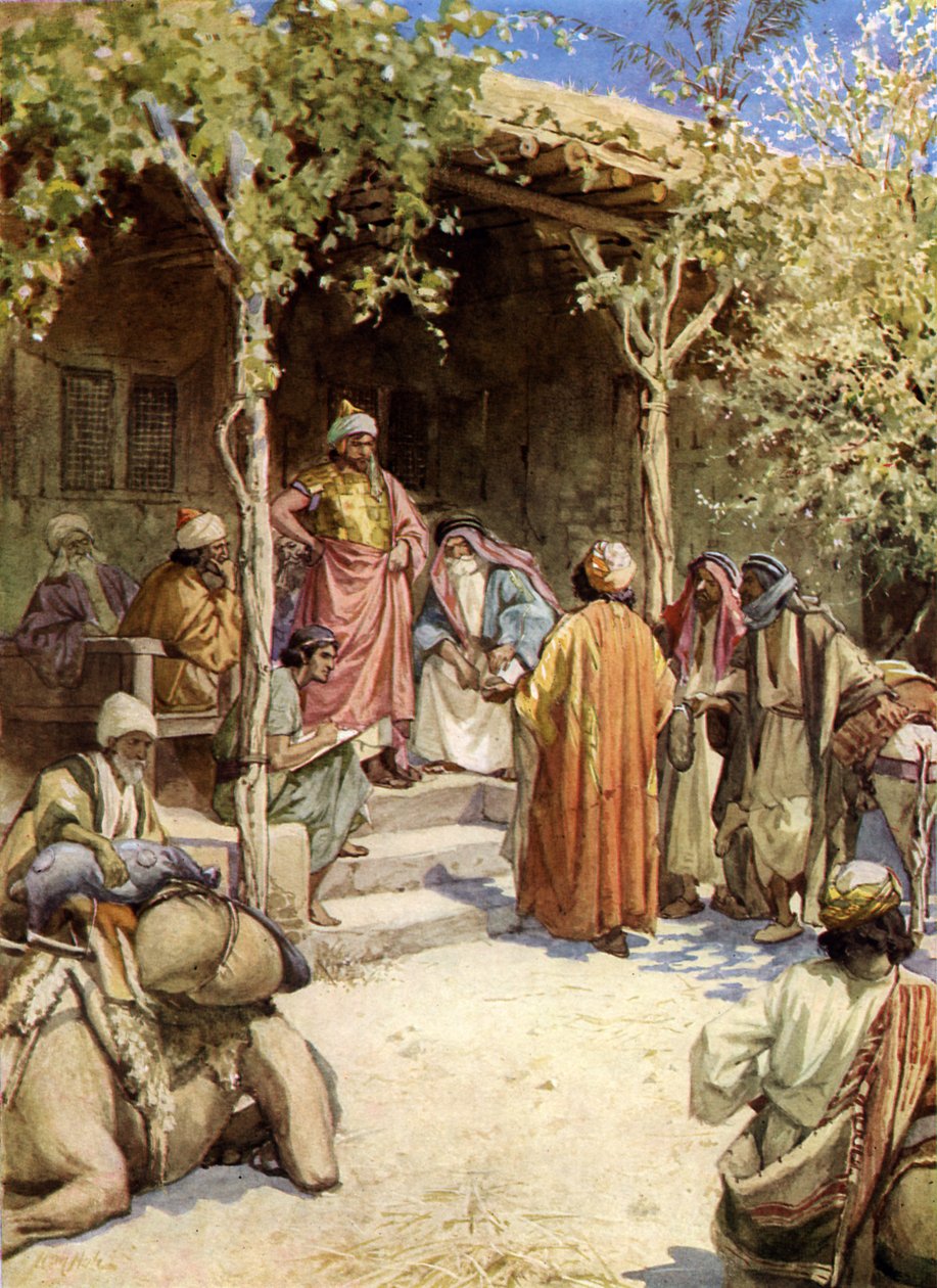 El tratado de Josué con los hombres de Gabaón de William Brassey Hole