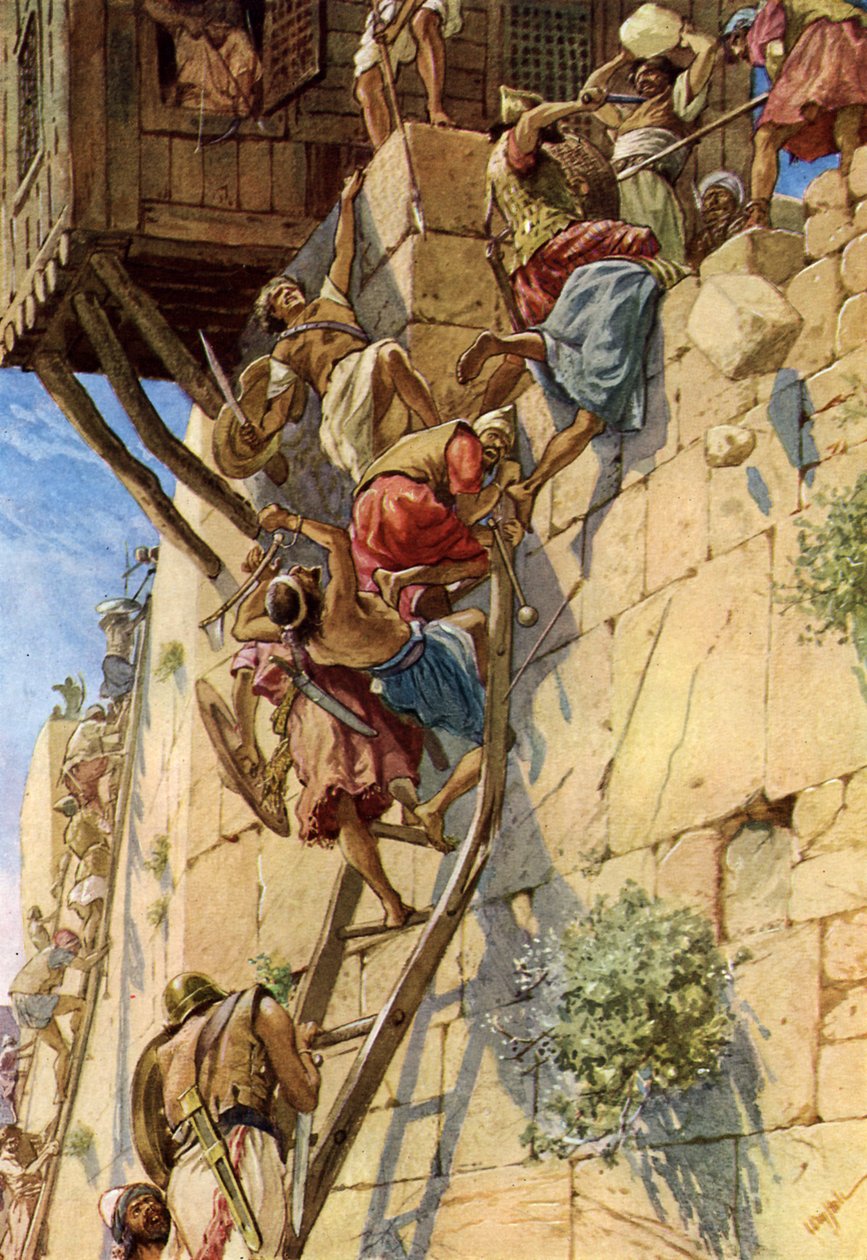 La captura de Jerusalén de los jebuseos de William Brassey Hole