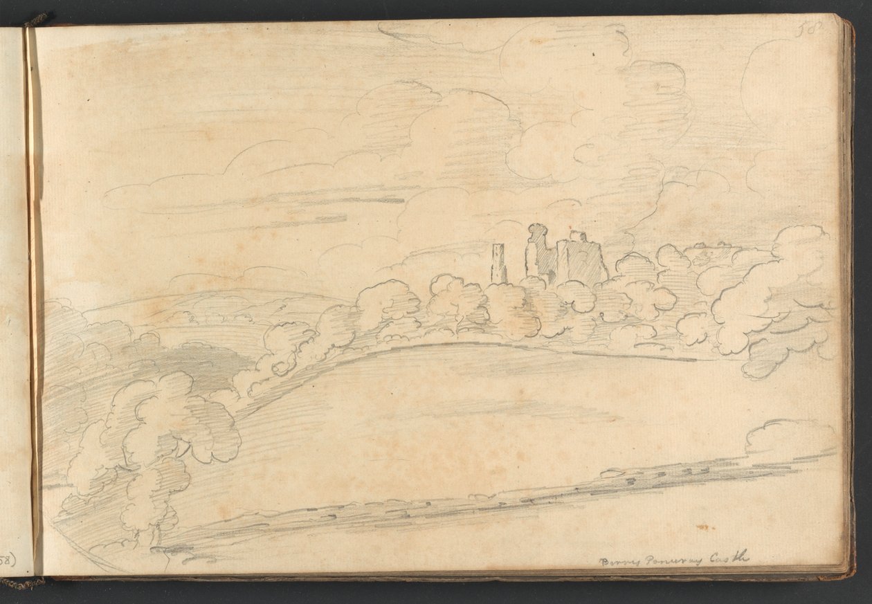 Castillo de Berry Pomeroy de William Brockedon