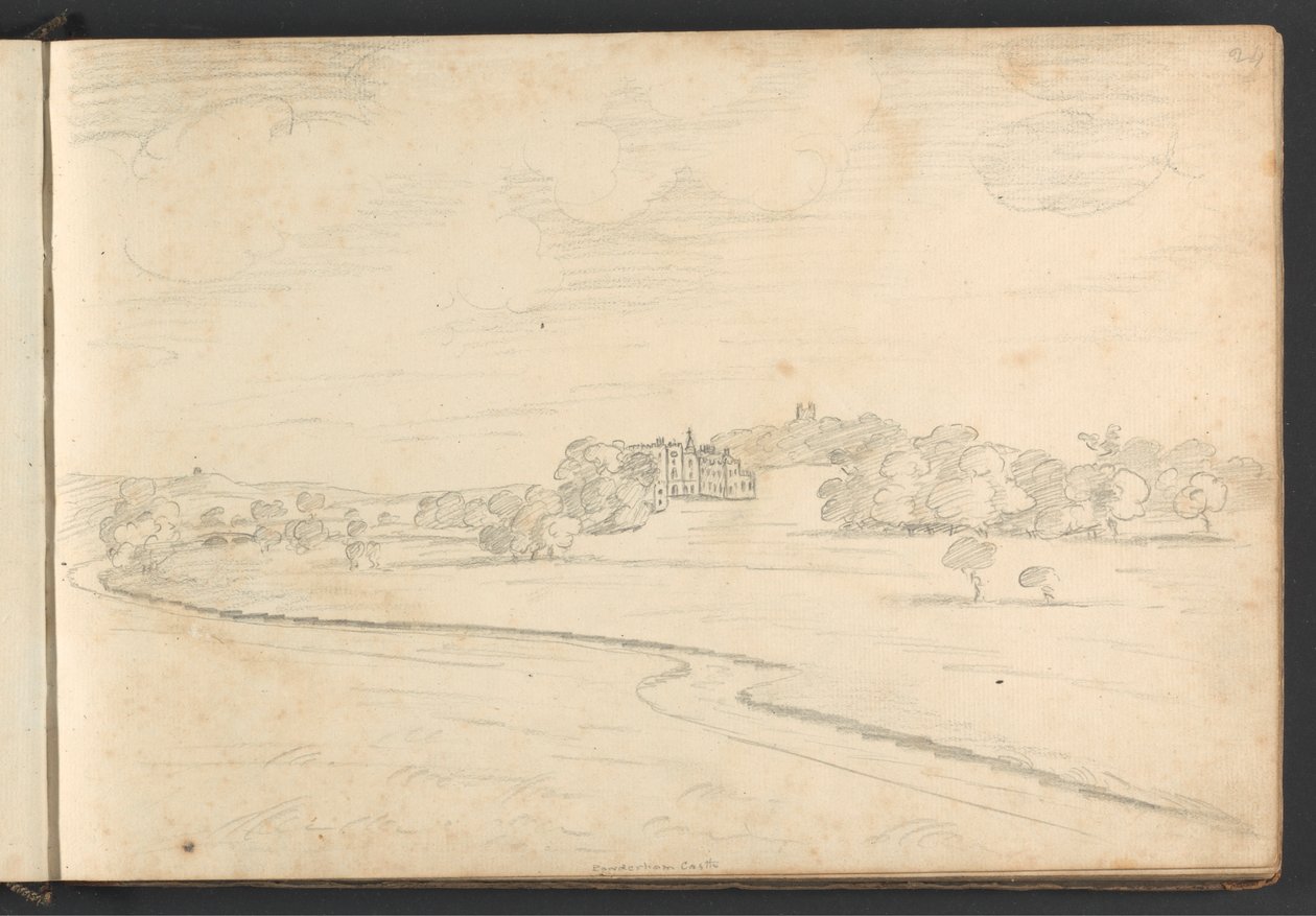 Castillo de Powderham de William Brockedon