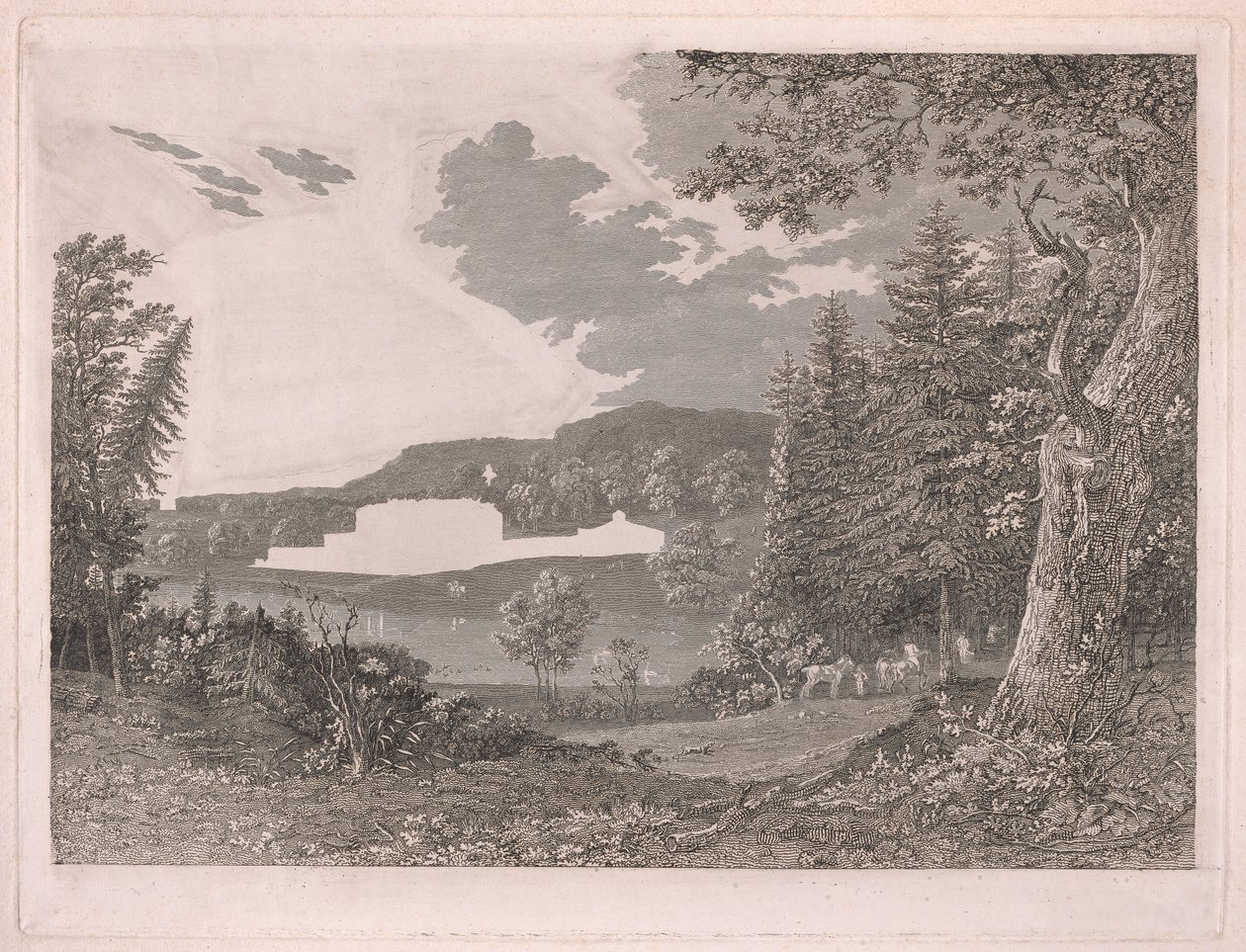 Fonthill como era antes de las alteraciones del Sr. Beckford de William Byrne