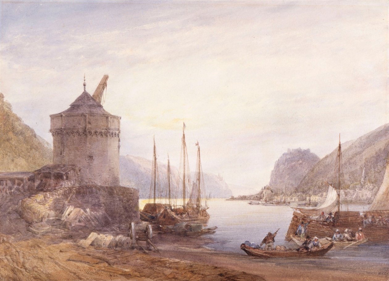 Andernach en el Rin de William Callow
