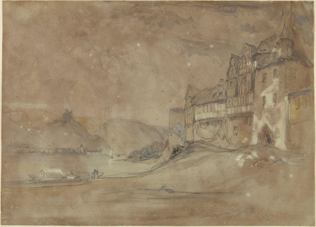Castillo de Marksburg, Rhens de William Callow