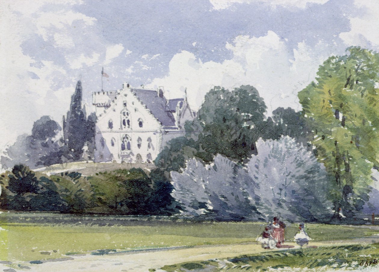 Recuerdos de Rosenau, el lugar de nacimiento de SAR el Príncipe Consorte, esposo de la Reina Victoria de William Callow