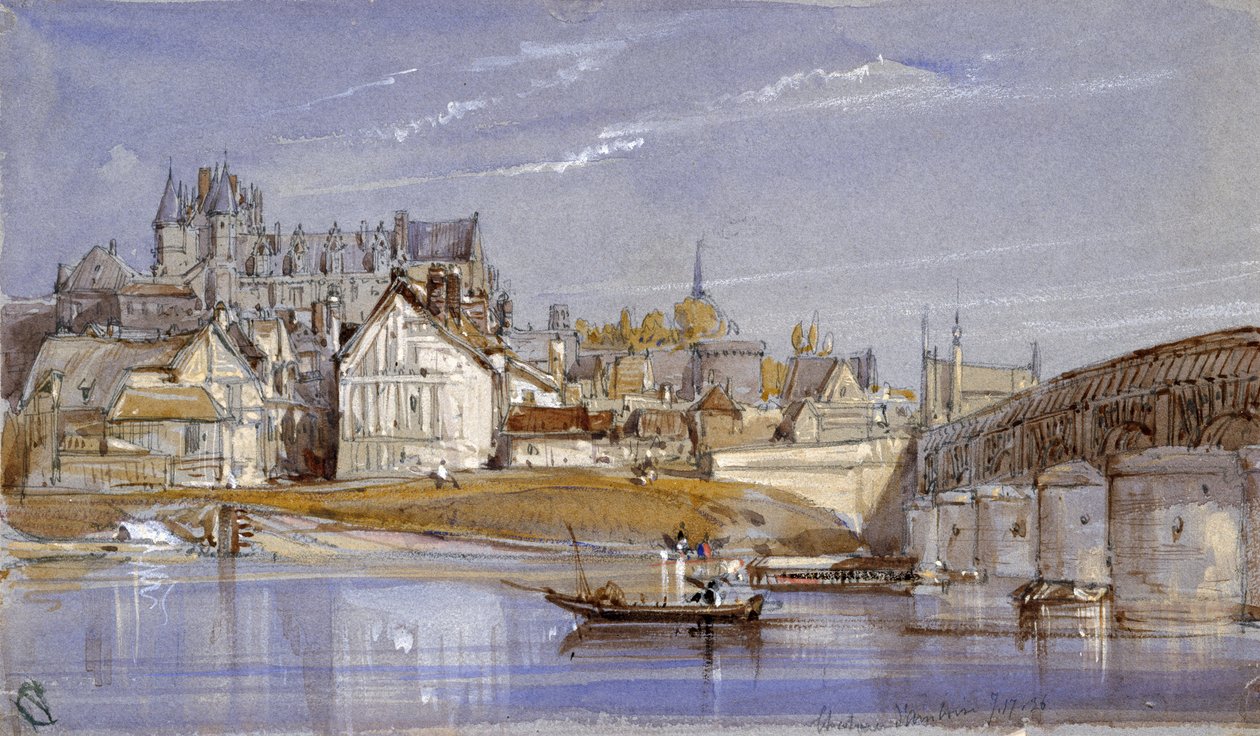 El castillo de Amboise, en el Loira de William Callow
