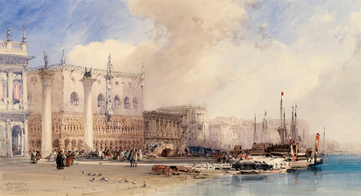 El Palacio Ducal, Venecia, 1874 de William Callow