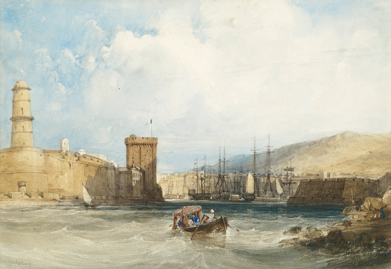 La entrada al puerto de Marsella de William Callow