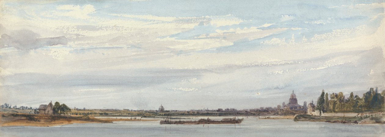 Vista de París desde Charenton de William Callow
