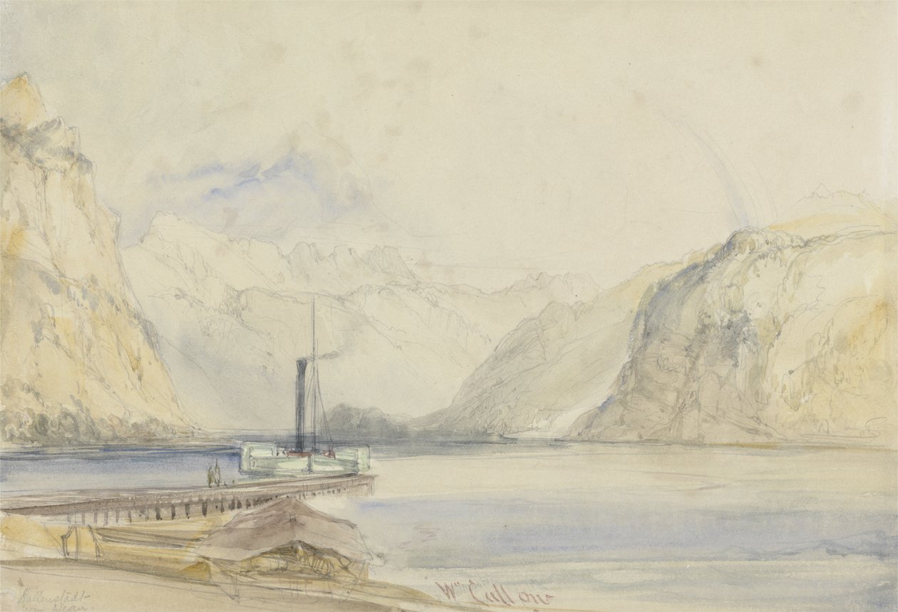 Wallenstadt, desde Wesen, Suiza de William Callow