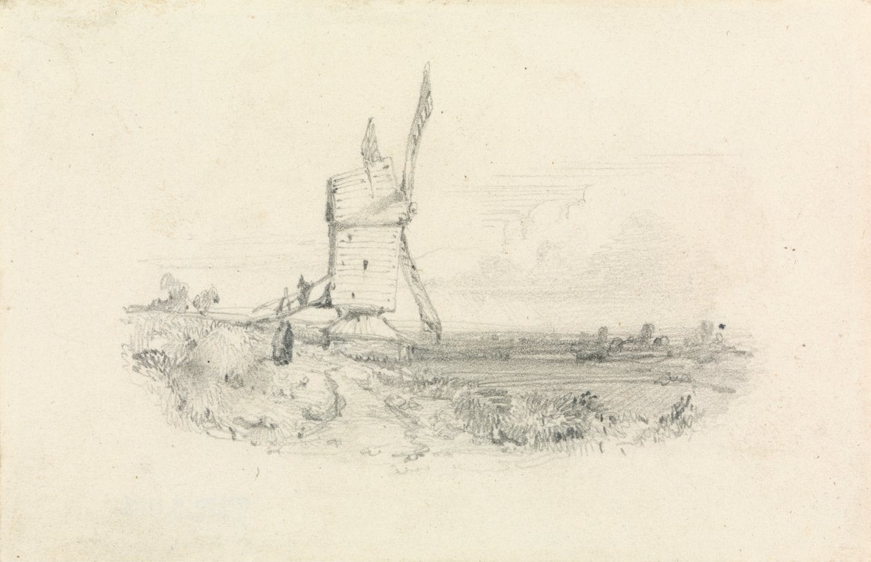 Molino de viento de William Callow