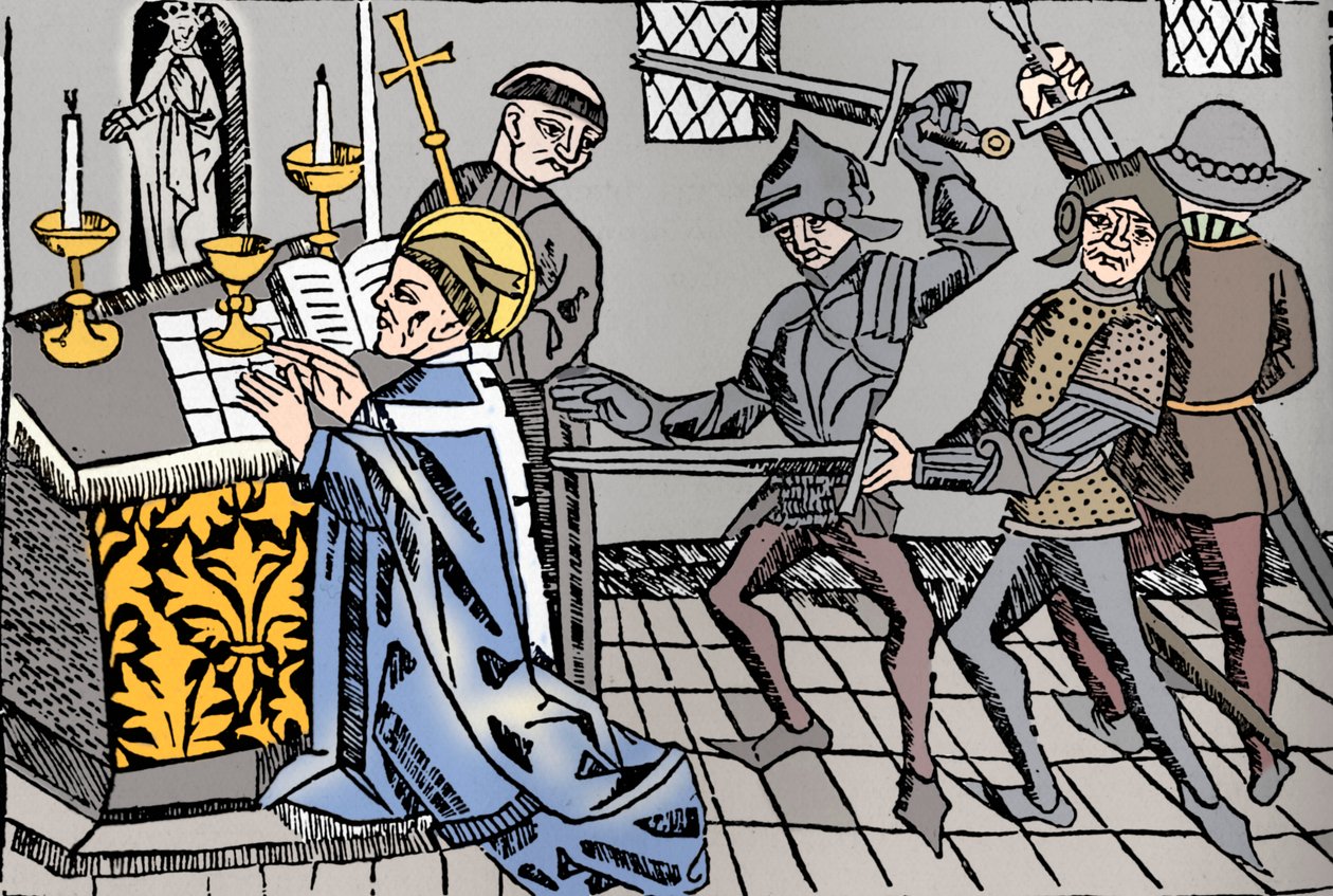 Martirio de San Tomás de Canterbury, c. 1484 de William Caxton