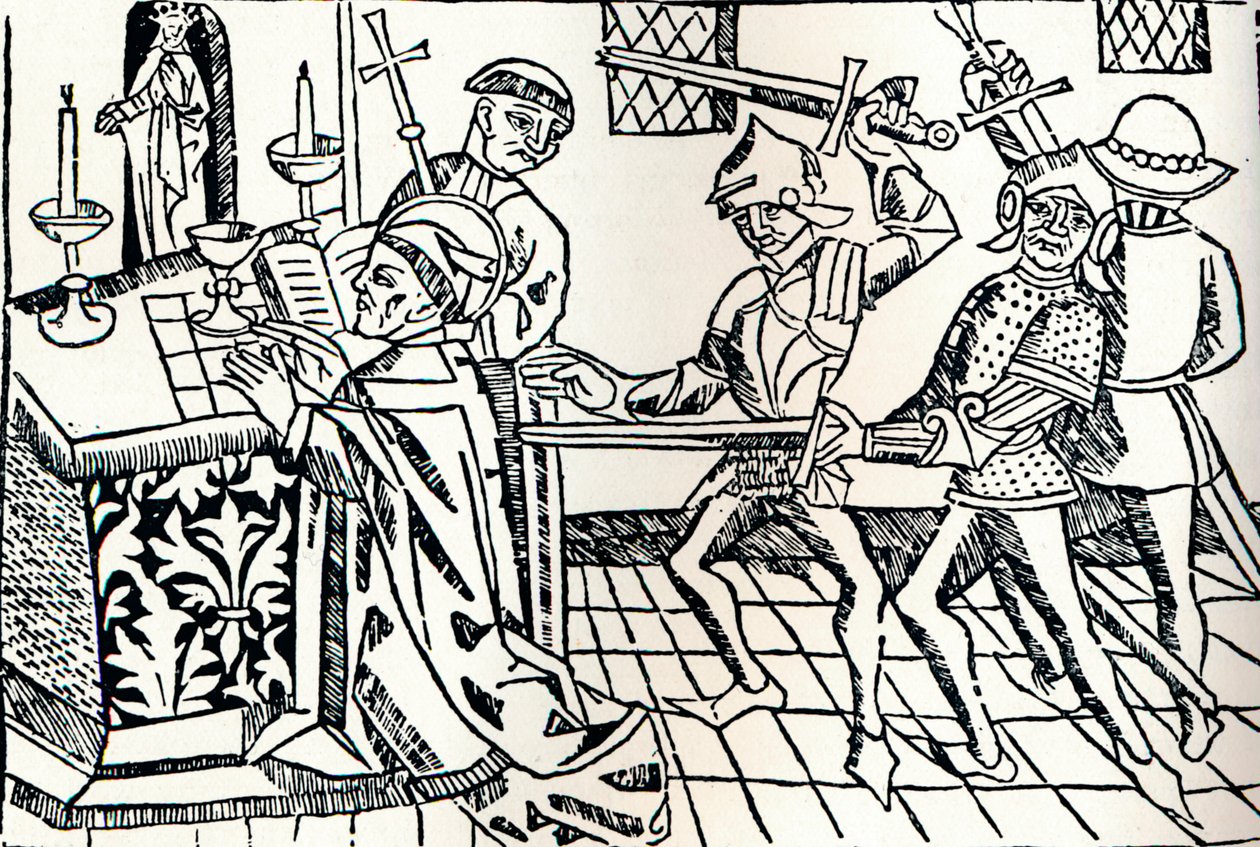 Martirio de San Tomás de Canterbury de William Caxton